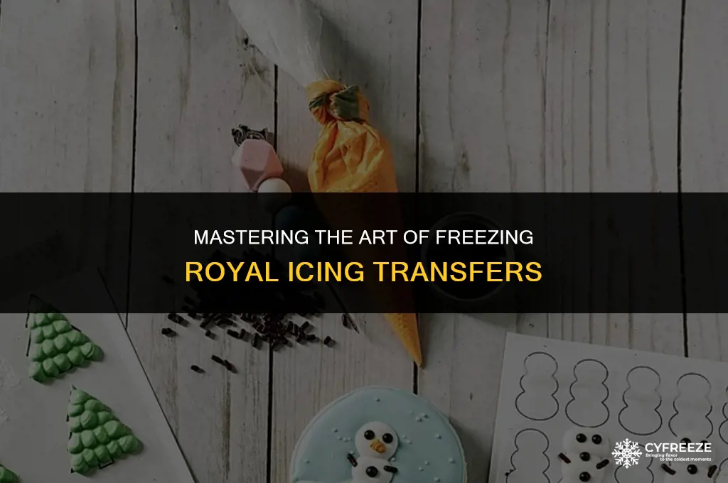 can you freeze royal icing transfers