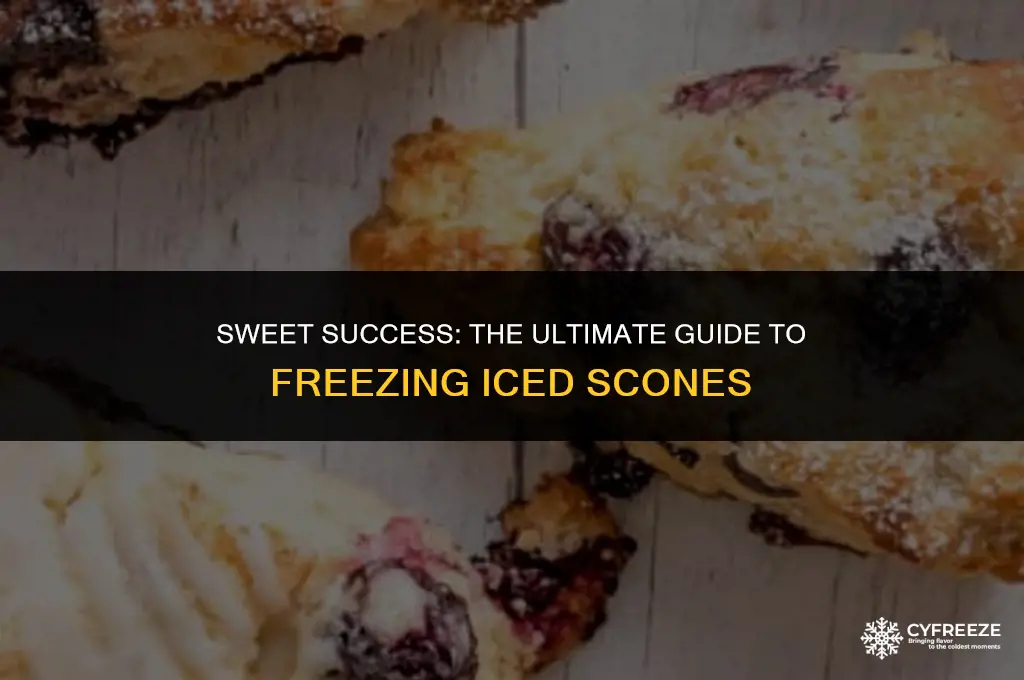 can you freeze scones with icing