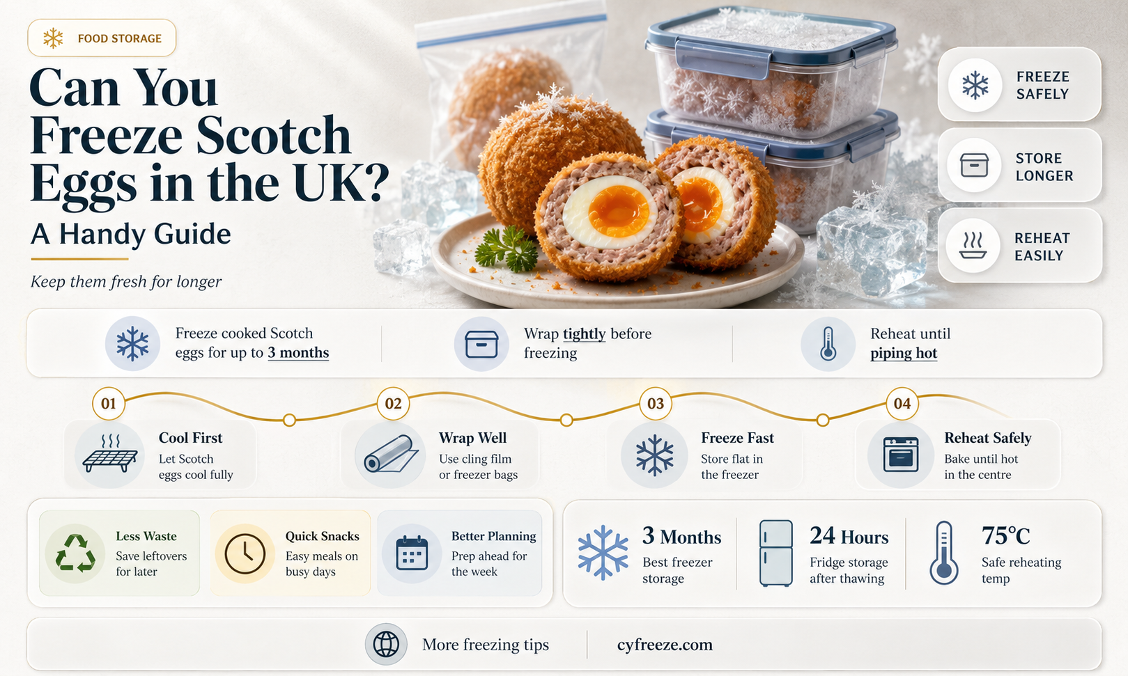 can you freeze scotch eggs uk