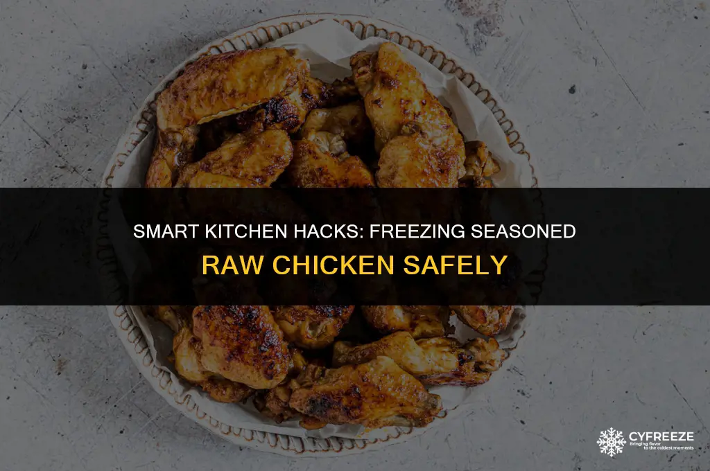 can you freeze seasoned raw chicken