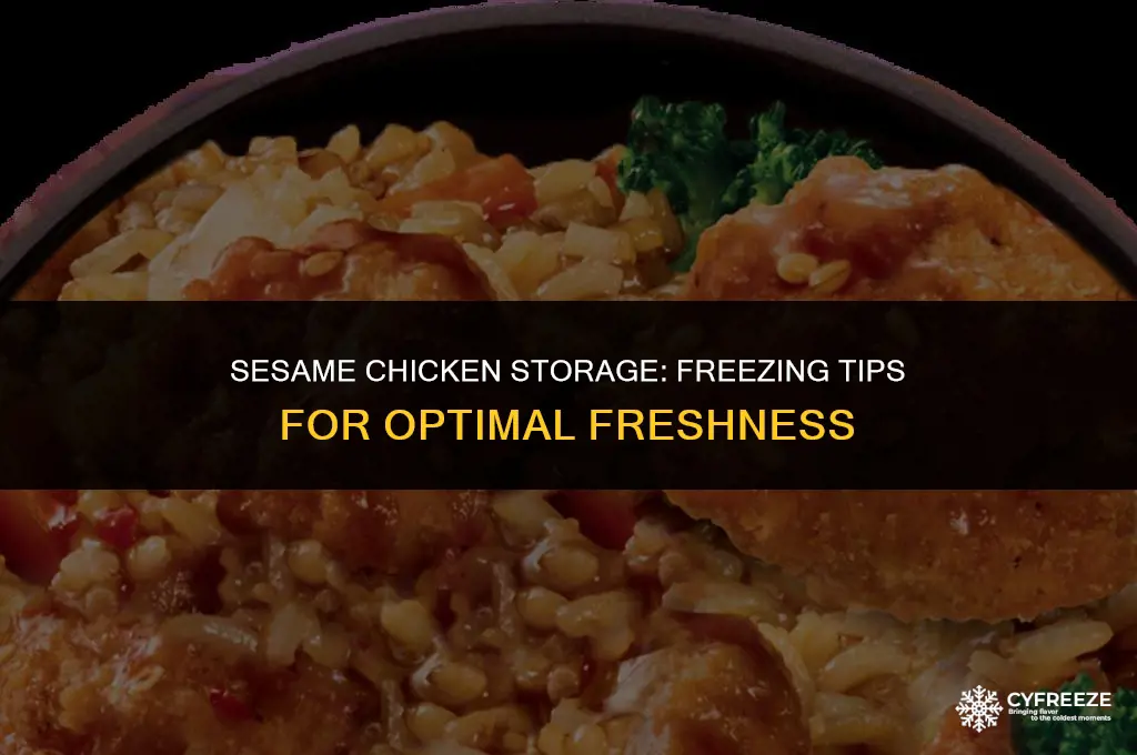 can you freeze sesame chicken