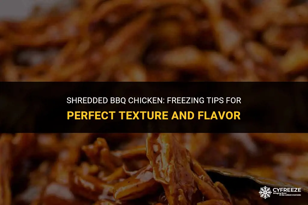 can you freeze shredded barbecue chicken