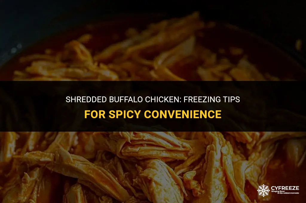 can you freeze shredded buffalo chicken