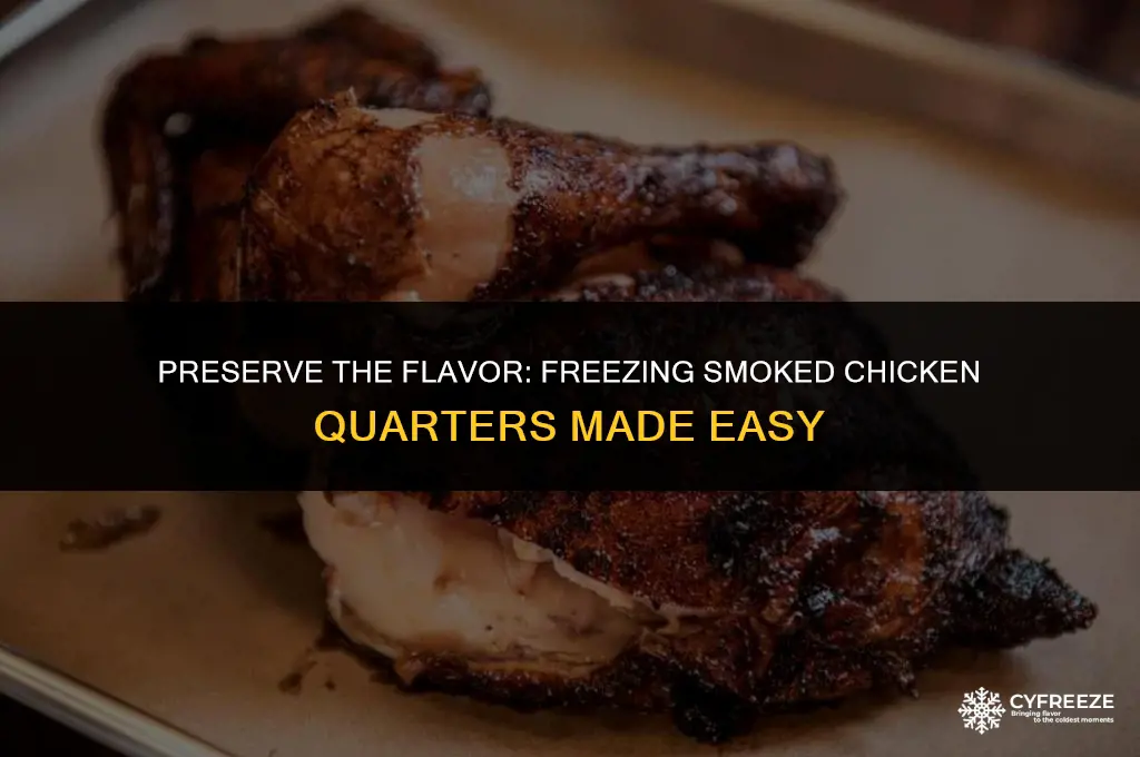 can you freeze smoked chicken quarters