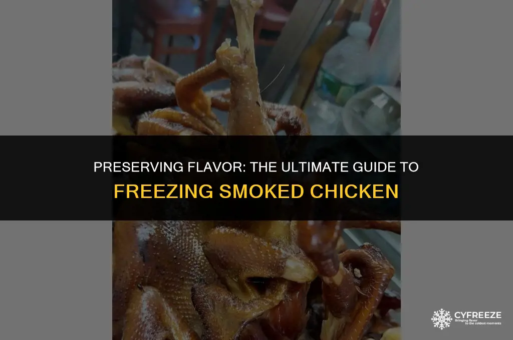 can you freeze smoked chicken