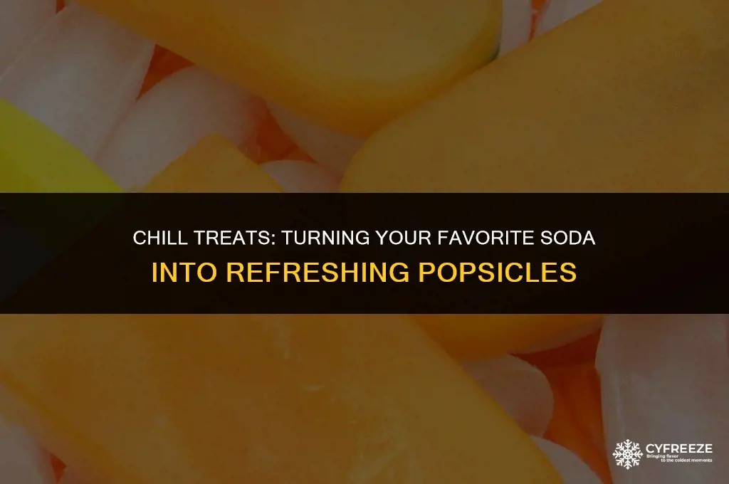can you freeze soda to make popsicles