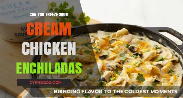 Savor the Flavor: Freezing Sour Cream Chicken Enchiladas