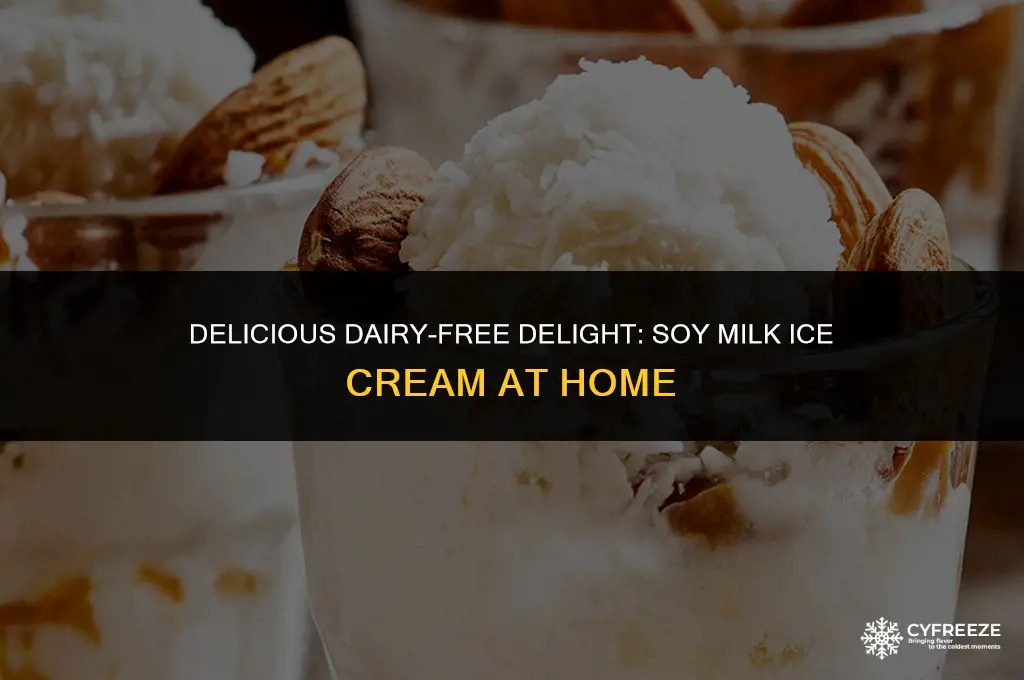 can you freeze soy milk to make ice cream