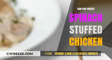 Delicious and Nutritious: Freezing Spinach-Stuffed Chicken Made Easy