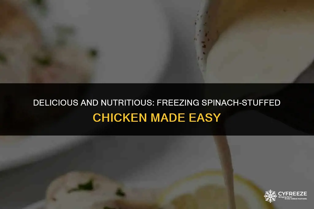 can you freeze spinach stuffed chicken