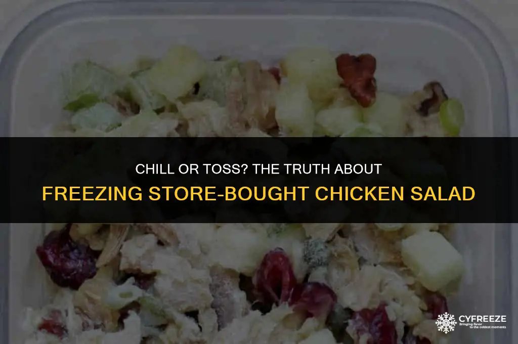 can you freeze store bought chicken salad