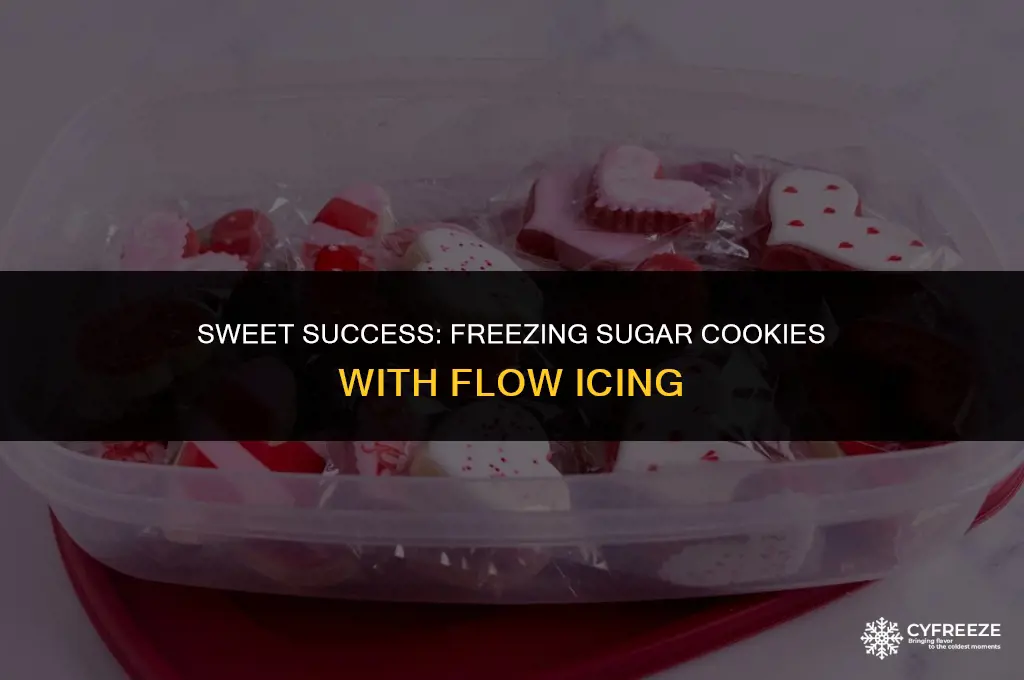can you freeze sugar cookies with flow icing