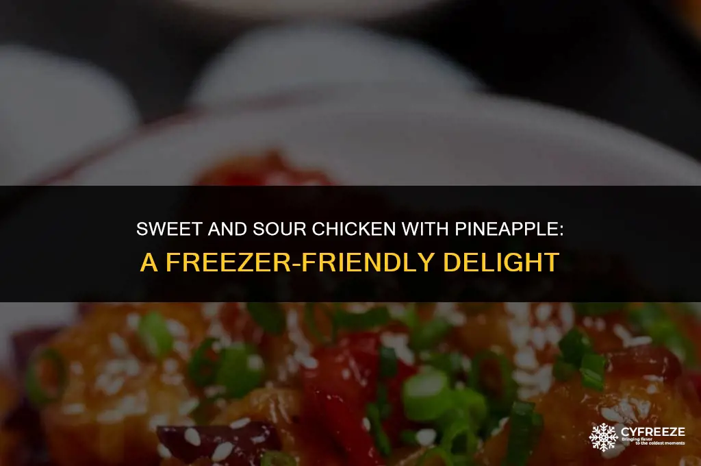 can you freeze sweet and sour chicken with pineapple