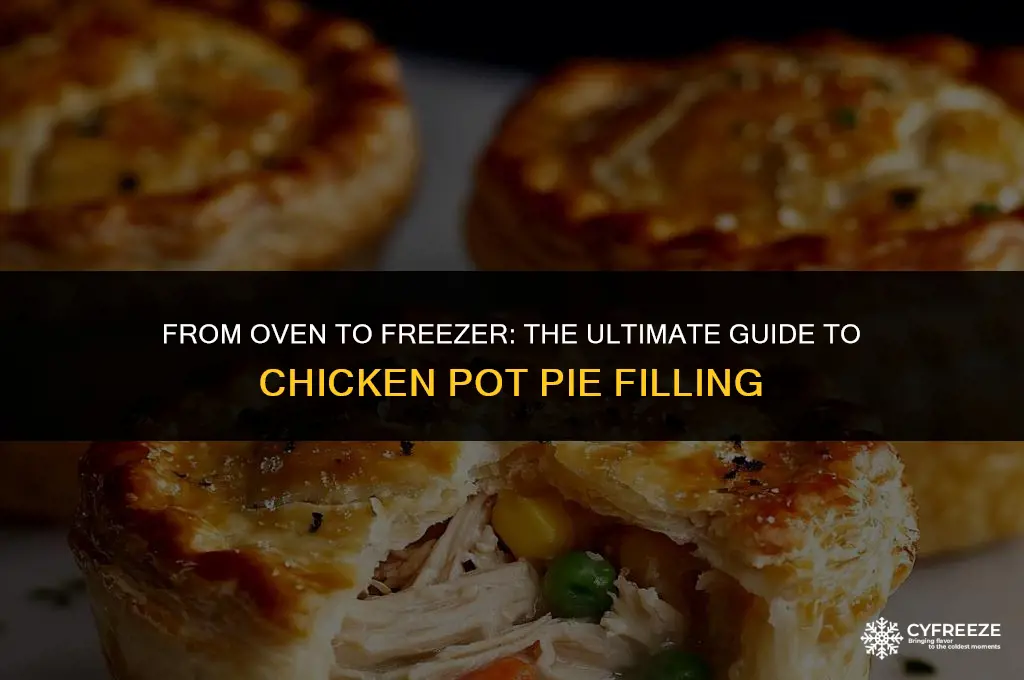 can you freeze the filling of chicken pot pie