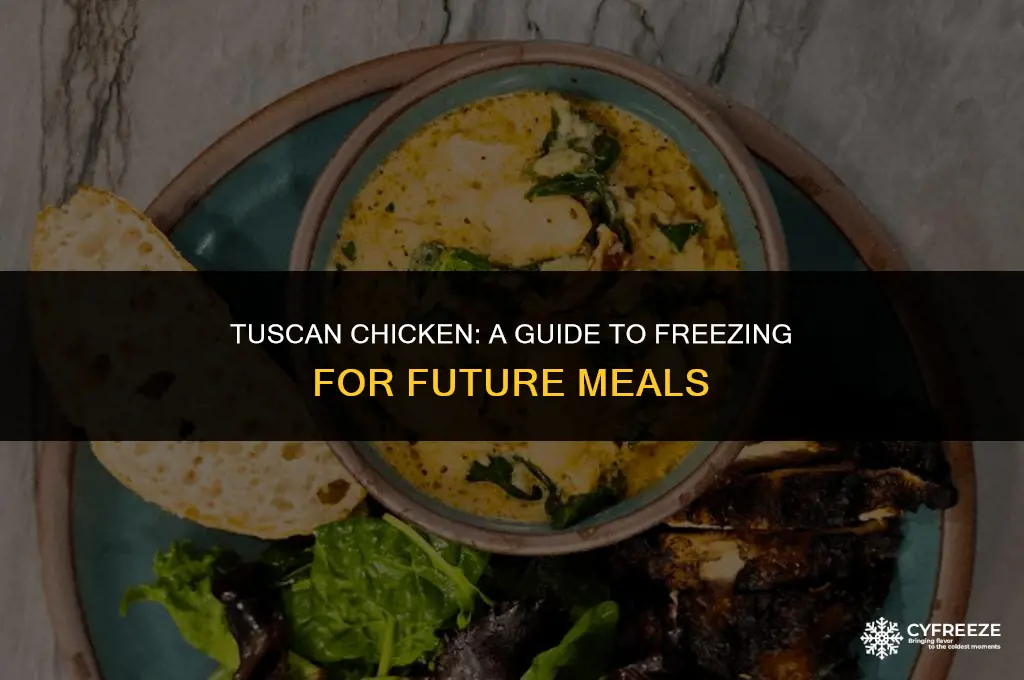 can you freeze tuscan chicken