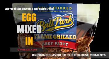 Freezing Uncooked Beef Patties with Egg: Tips and Best Practices