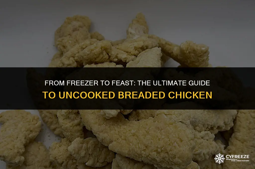 can you freeze uncooked breaded chicken