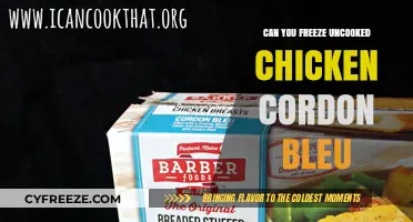 Freezing Uncooked Chicken Cordon Bleu: A Handy Guide