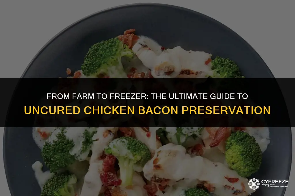 can you freeze uncured chicken bacon