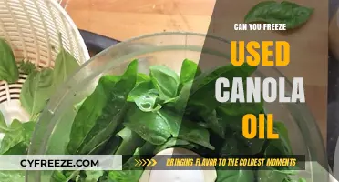 Freezing Used Canola Oil: Tips, Safety, and Storage Guide