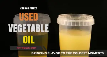 Freezing Used Vegetable Oil: A Smart Storage Solution or Not?