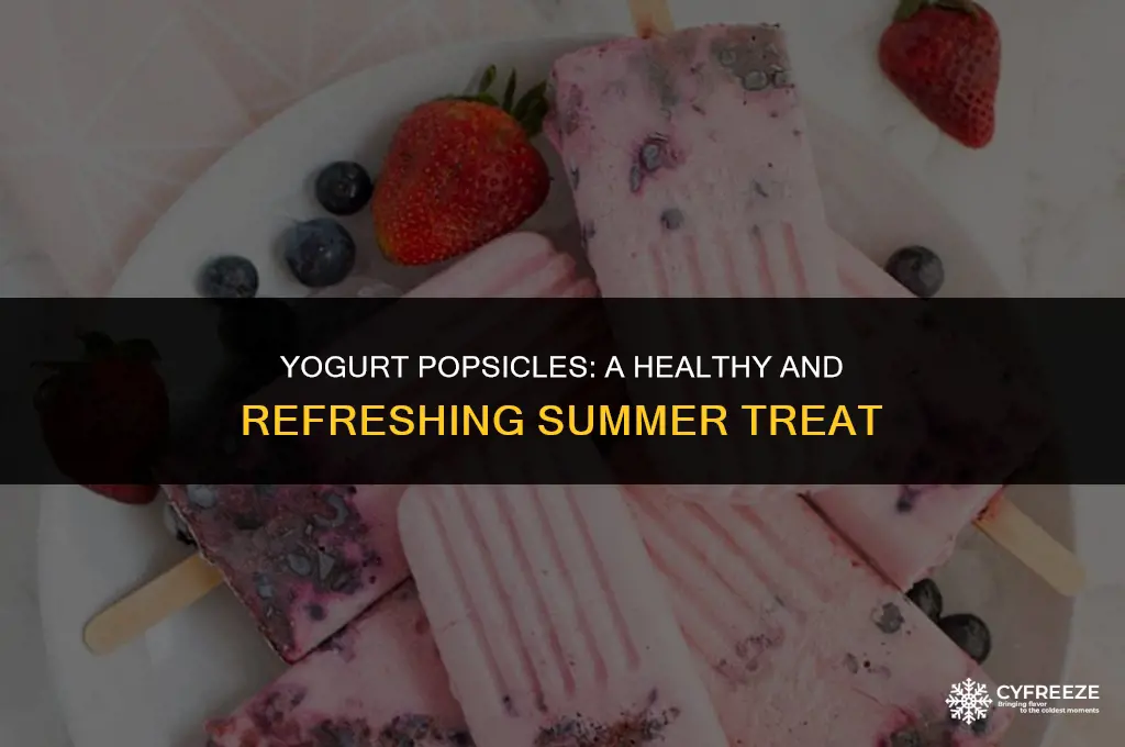 can you freeze yogurt to make popsicles