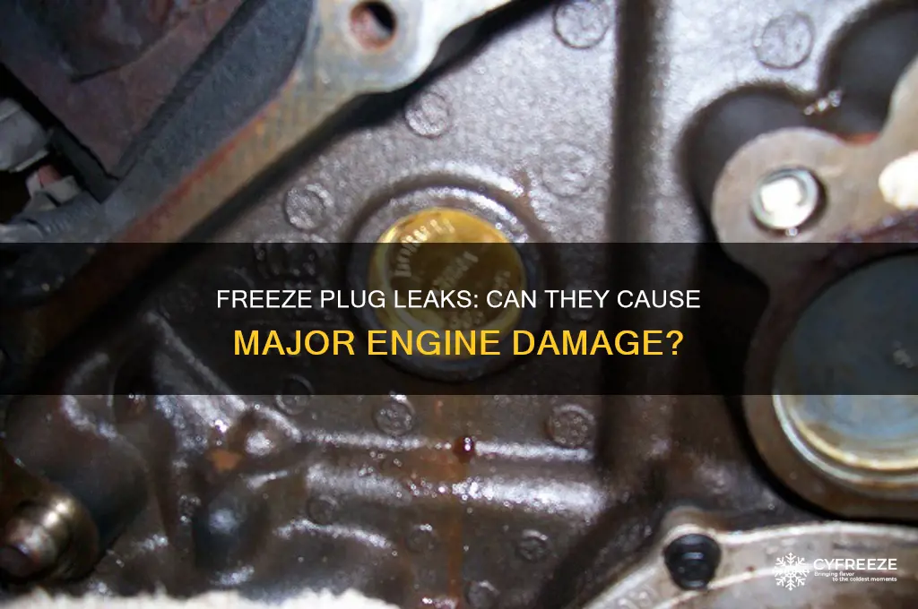 can you get a big leak from a freeze plug