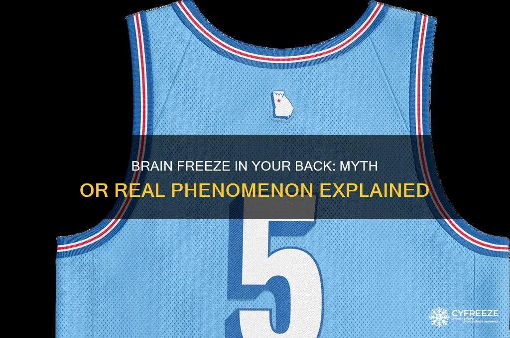 can you get a brain freeze in your back