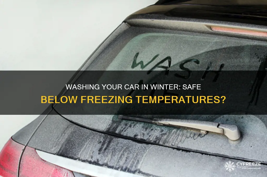 can you get a car wash below freezing