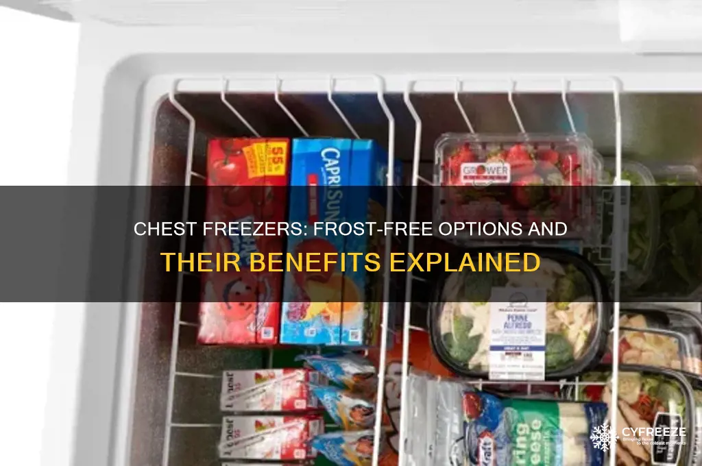 can you get a chest frost free freezer