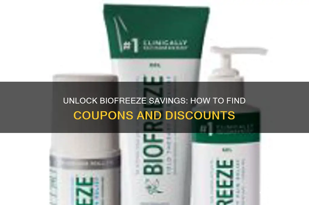 can you get a coupon on bio freeze