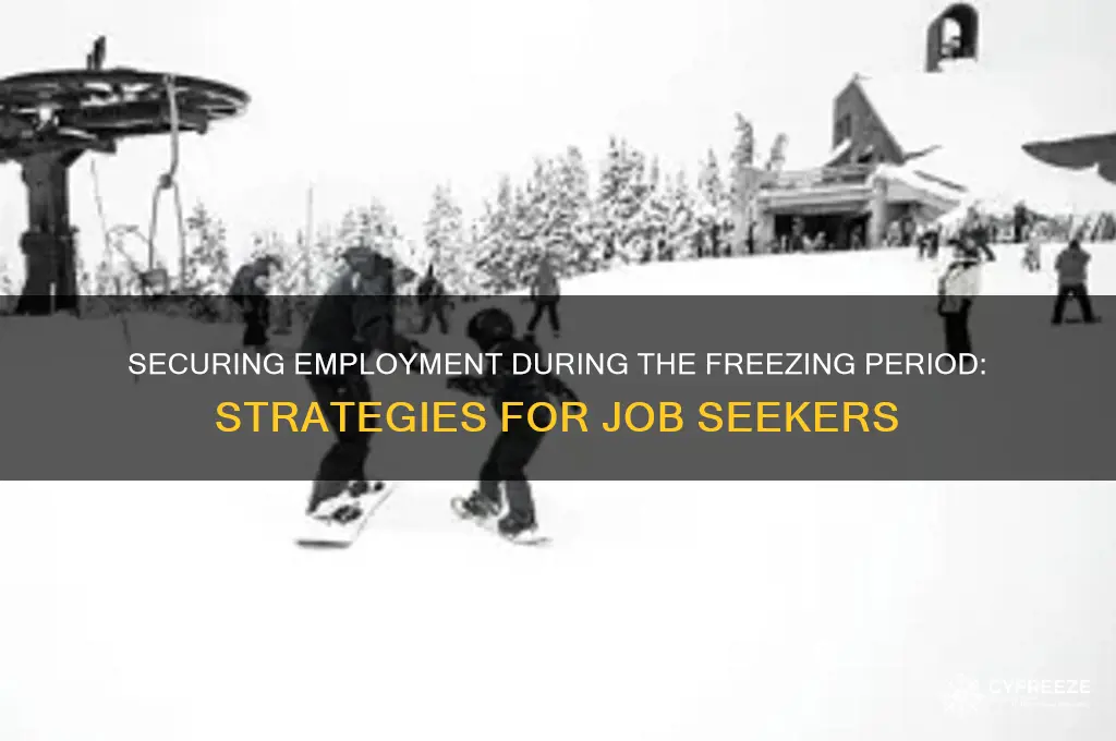 can you get a job in freezing period