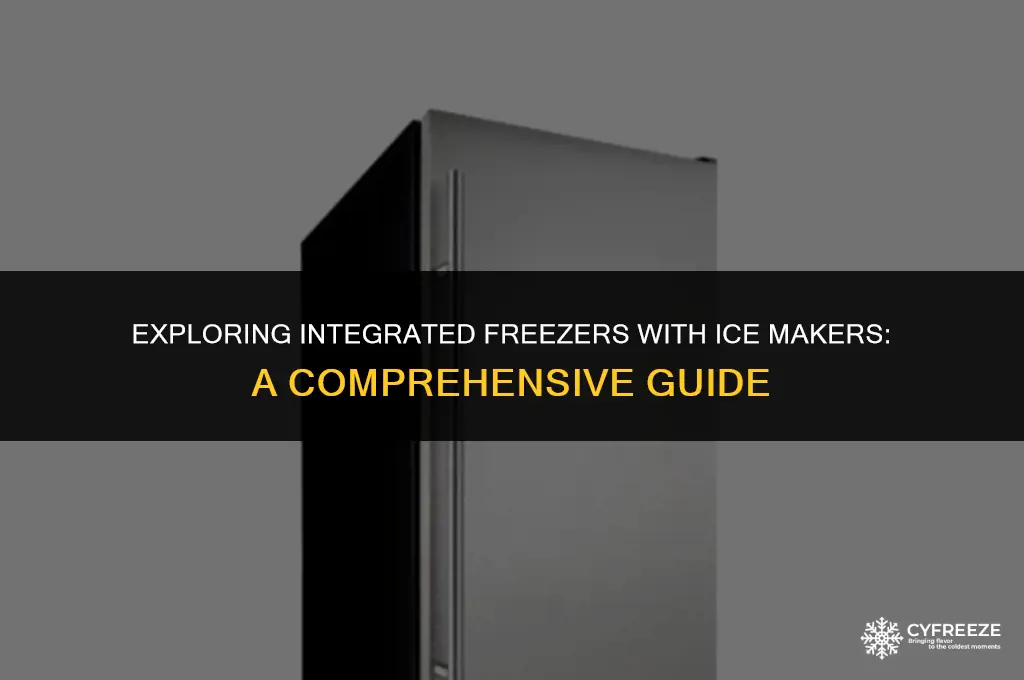 can you get an integrated freezer with ice maker