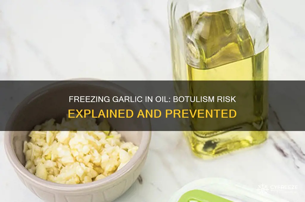 can you get botulism from freezing garlic in oil