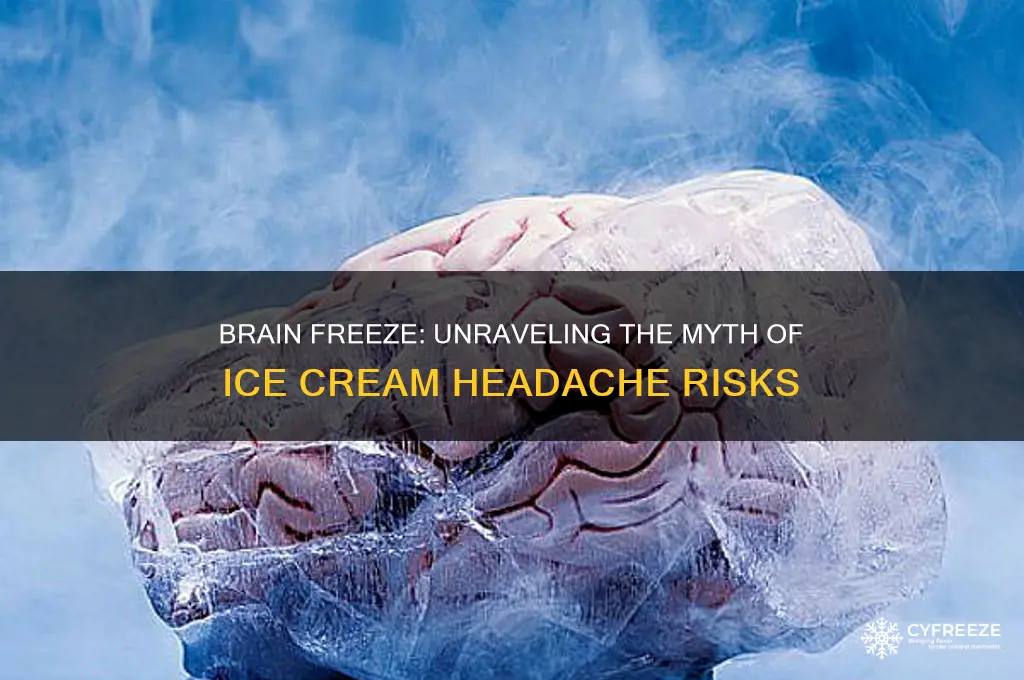 can you get brain damage from a brain freeze