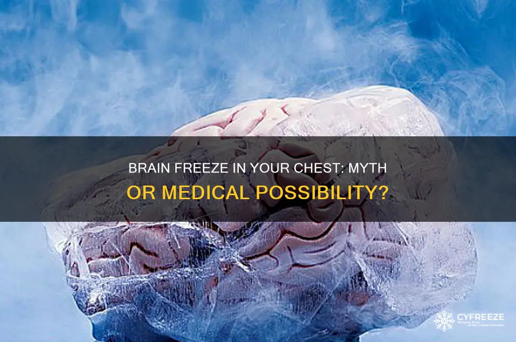 can you get brain freeze in your chest