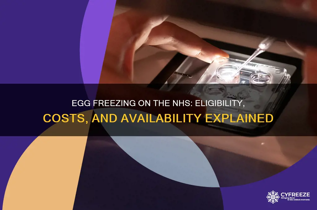 can you get egg freezing on the nhs