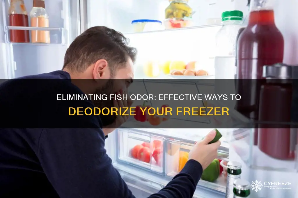 can you get fish smell out of a freezer