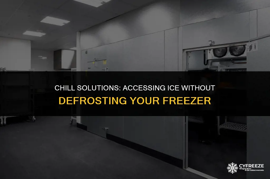 can you get ice out of a freezer without defrosting