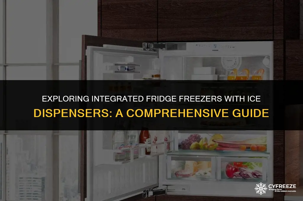 can you get integrated fridge freezer with ice dispenser
