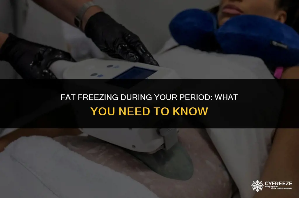 can you get lipo ice fat freezing with period
