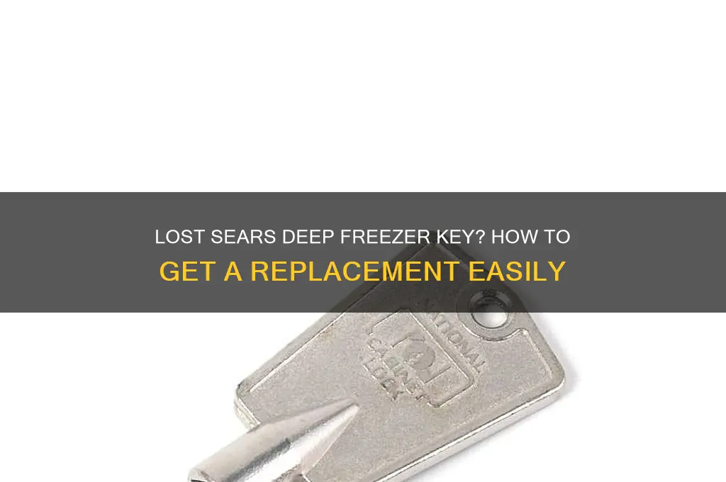 can you get replacement key for sears deep freezer