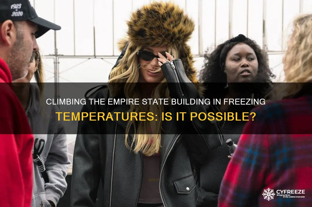 can you get up empire state when freezing