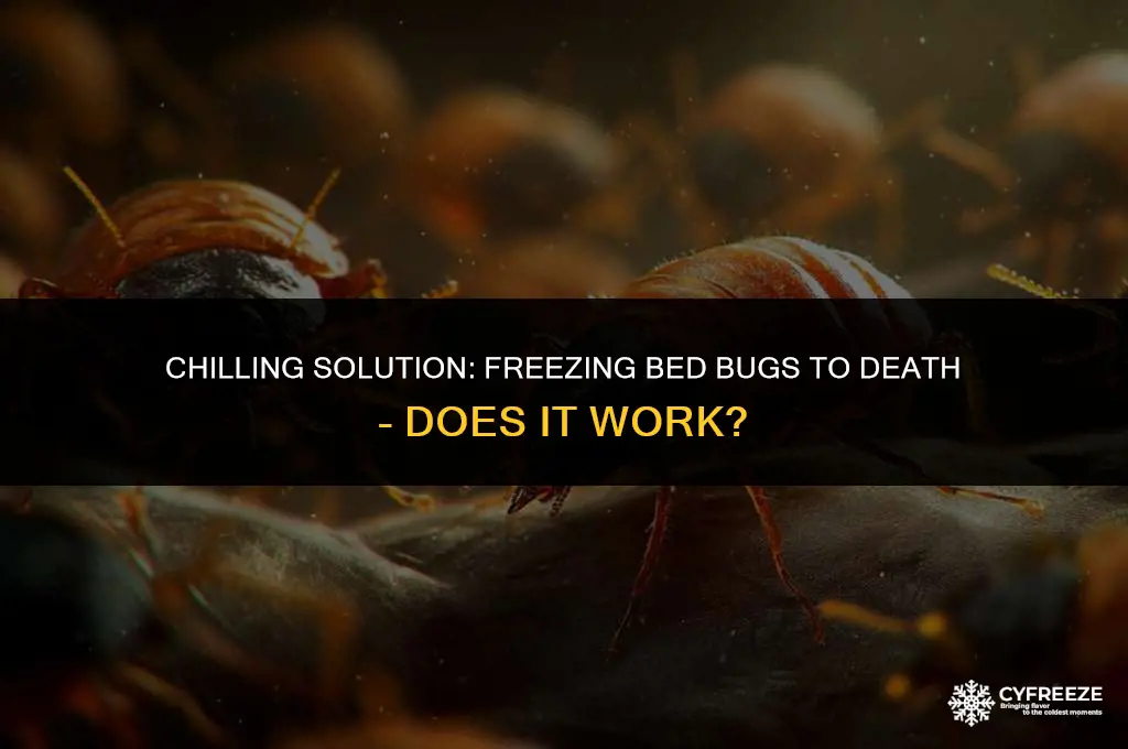 can you kill bed bugs by freezing them in ice