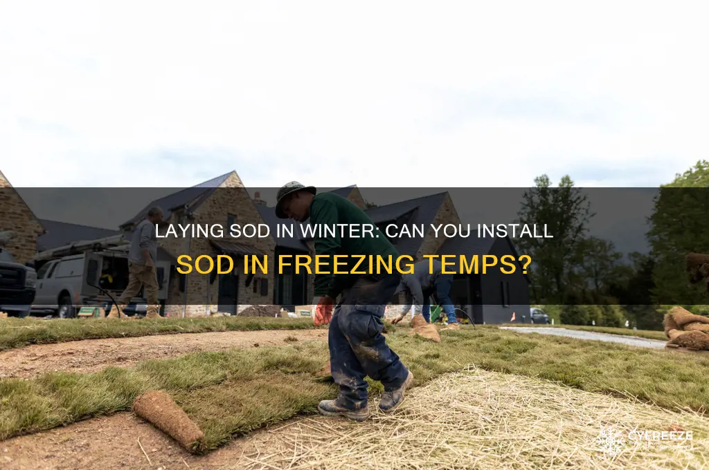 can you lay sod in freezing temperatures