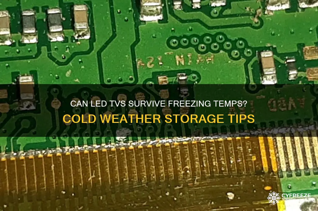 can you leave an led tv in freezing temperatures