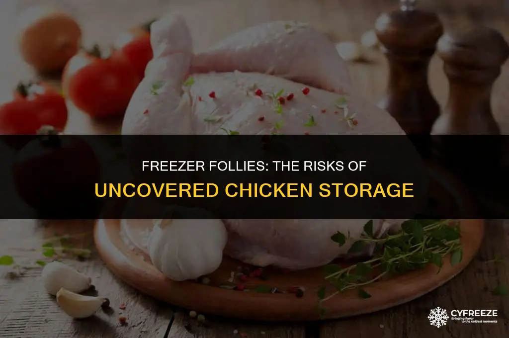 can you leave chicken uncovered in the freezer