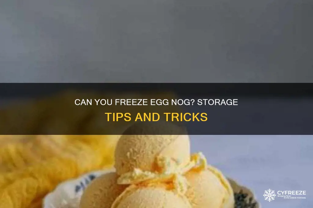 can you leave egg nog in the freezer