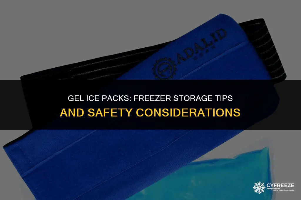 can you leave gel ice packs in the freezer