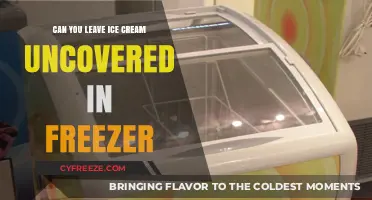 Uncovered Ice Cream in the Freezer: A Risky Treat or Safe Bet?